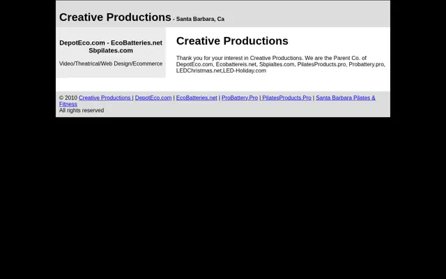 SBCreative.com &mdash; 2010