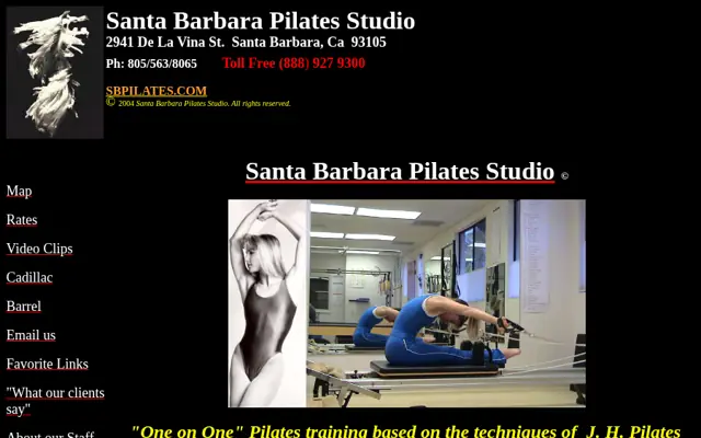 SB Pilates → Wild Rivers Pilates &mdash; 2004 · Santa Barbara